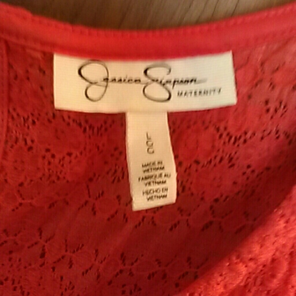 Maternity Lace 2-Layer Top - Picture 2 of 4